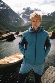 Isbre Softshelljakke - Støvblå